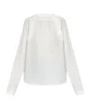 Emporio Armani Button-detail Raglan-sleeves Blouse In White