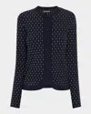 Emporio Armani Button-down Dotted Knit Cardigan