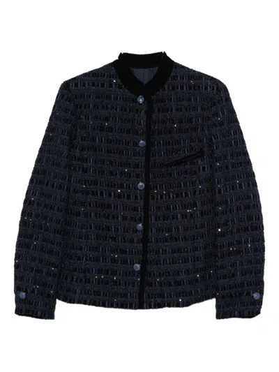 EMPORIO ARMANI BUTTON EMBELLISHED JACKET