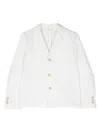 Emporio Armani Button-fastening Long-sleeve Blazer In 白色