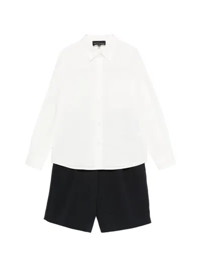 Emporio Armani Babies' Button-fastening Shorts Set In Multi