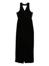 Emporio Armani Midi Dress In Black