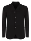 Emporio Armani Button Jacket In Black