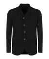 Emporio Armani Button Jacket In Black