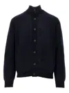 Emporio Armani Button-up Cardigan In Blue