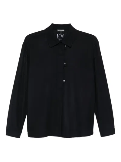 Emporio Armani Buttoned Shirt In Animal Print