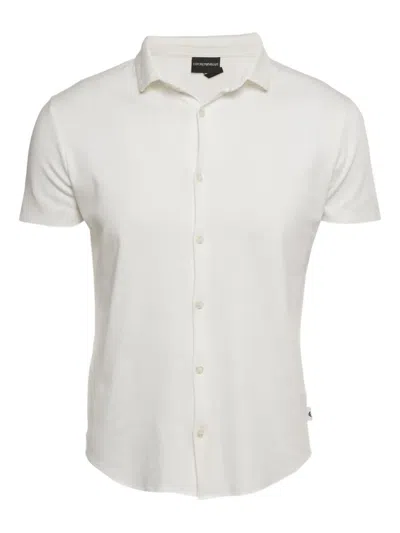Pre-owned Emporio Armani Buttoned Shirt In White