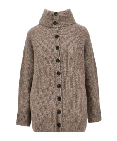 Emporio Armani Button-front Knit Cardigan In Multi