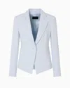 EMPORIO ARMANI CADY CRÊPE JACKET WITH LAPELS