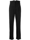 Emporio Armani Cady Straight Leg Trousers For Women