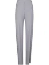 Emporio Armani Cady Trousers In 灰色