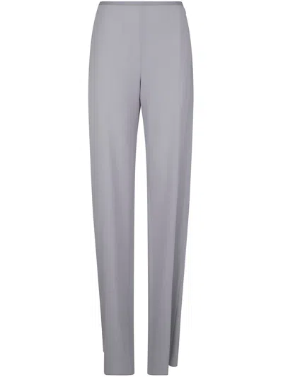 Emporio Armani Cady Trousers In Gray