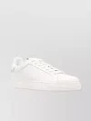 Emporio Armani White Trainers With Textured Upper And Rubber Sole