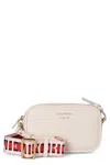 Emporio Armani Camera Shoulder Bag Printed With Deer In White