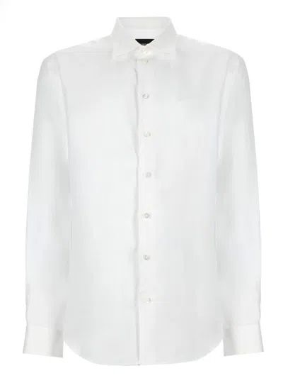 Emporio Armani Camicia Con Logo In Green