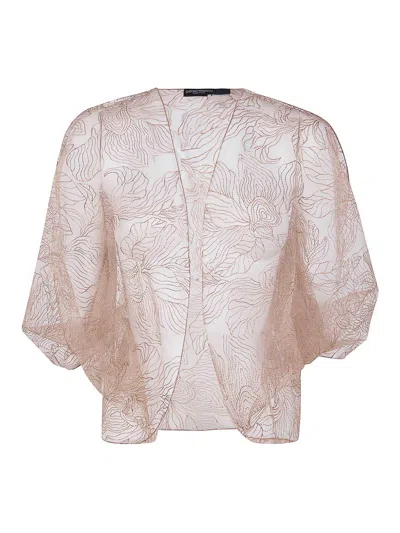 Emporio Armani Cape In Nude & Neutrals