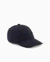 Emporio Armani Logo Baseball Cap In Navy Blue