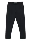 Emporio Armani Relaxed Fit Trousers Featuring Pockets In Blue