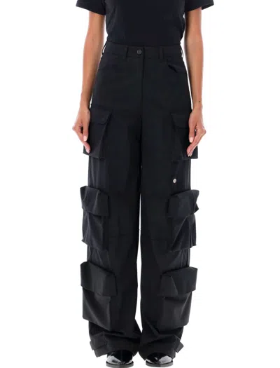 Emporio Armani Cargo Trousers In Black