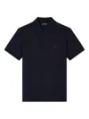Emporio Armani Capsule Logo Cotton Polo Shirt In Blue