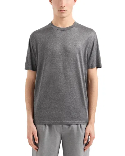 Emporio Armani Capsule Travel Tee In Dark Grey