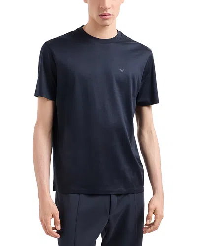 Emporio Armani Basic Crew Neck T-shirt In Blue