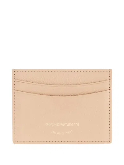 Emporio Armani Cardholder In Neutral