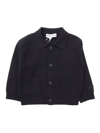 Emporio Armani Kids' Cardigan In Blue