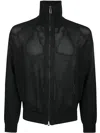 Emporio Armani Cardigan With Double Slide Fastener In Blue