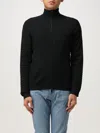 Emporio Armani Check Effect Wool-blend Cardigan In Black
