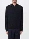 Emporio Armani Travel Essentials Plain-knit Virgin-wool Cardigan In Black
