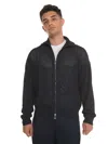 Emporio Armani Cardigan With Double Slide Fastener In Blue