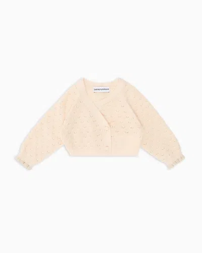 Emporio Armani Kids' Cardigans In Neutral