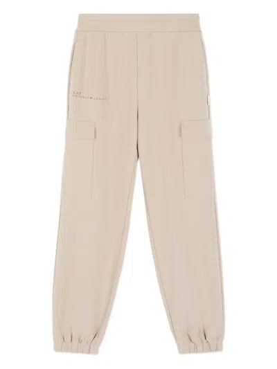 Emporio Armani Kids' Cargo Pocket Trousers In Neutral