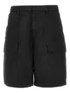 Emporio Armani Cargo-pockets Shorts In Black