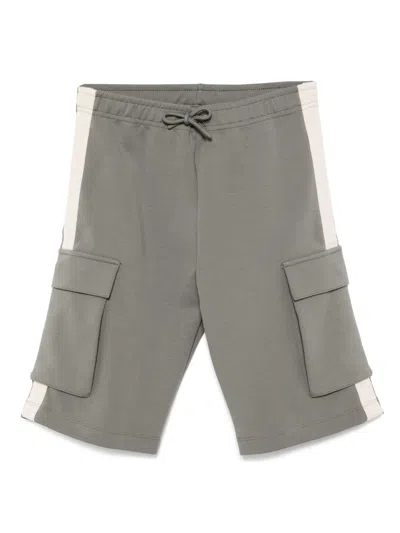 Emporio Armani Kids' Cargo Shorts In Gray