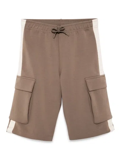 Emporio Armani Cargo Shorts In Brown