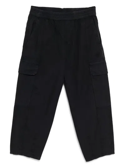 Emporio Armani Kids' Cargo Trousers In Black