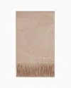 Emporio Armani Pure Cashmere Stole In Beige