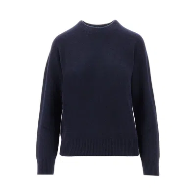 Emporio Armani Cashmere Crewneck Sweater In Black