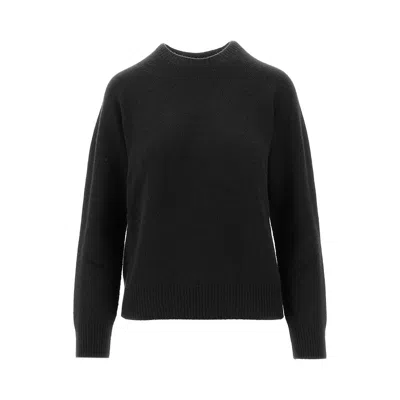 Emporio Armani Cashmere Crewneck Sweater In Black