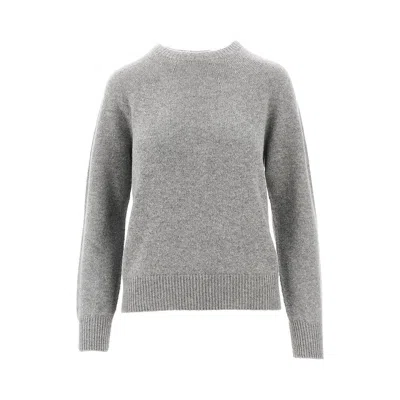 Emporio Armani Cashmere Crewneck Sweater In Gray