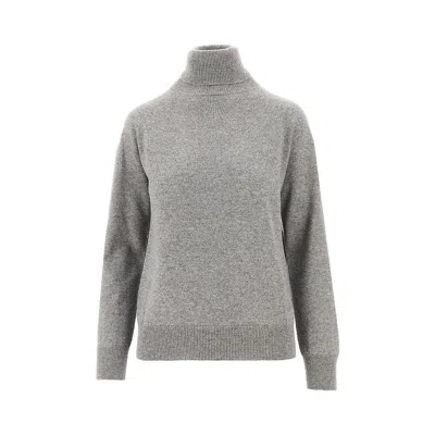 Emporio Armani Cashmere Turtleneck Sweater In Gray