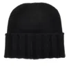 Emporio Armani Cashmire Knitted Beanie Hat In Black