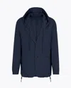 Emporio Armani Fake Two Piece Single Breasted Suit Jacket In Navy Blue