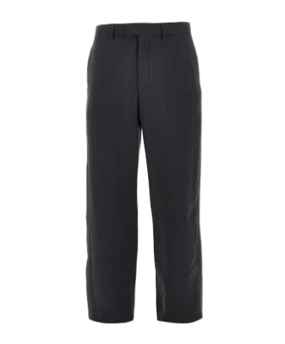 Emporio Armani Casual Pants With Belt Loops In Black