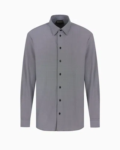 Emporio Armani Casual Shirts In Black