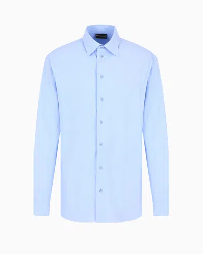 Emporio Armani Casual Shirts In Blue