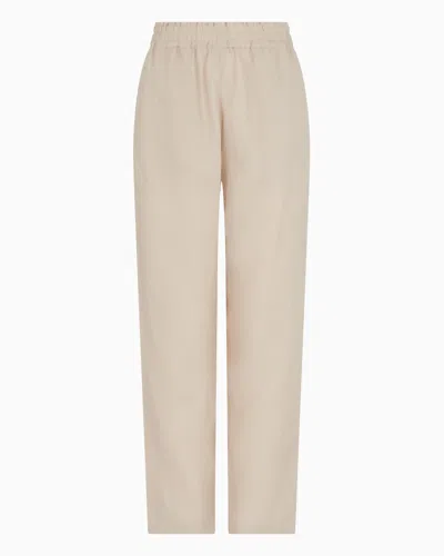 Emporio Armani Casual Trousers In Beige