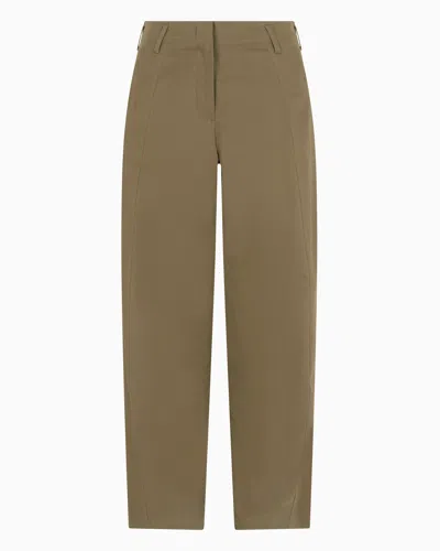 Emporio Armani Casual Trousers In Brown